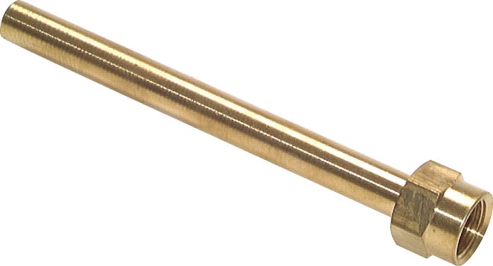 Exemplary representation: Female threaded pipe with metric thread, brass