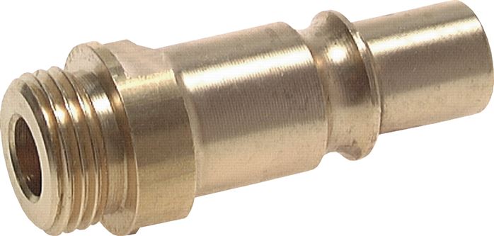 Exemplary representation: Coupling plug with male thread, brass