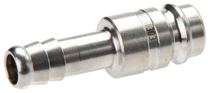 Exemplary representation: Coupling plug with grommet, stainless steel