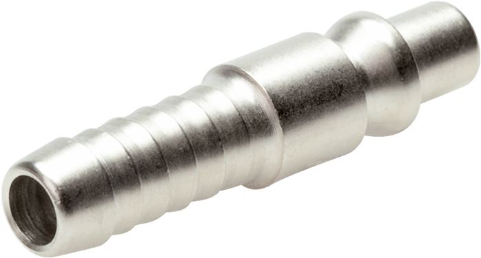 Exemplary representation: Coupling plug with grommet, ARO / ORION NW 5.5, hardened & nickel-plated steel
