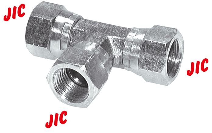 Exemplary representation: T-screw connection with JK thread (female), galvanised steel